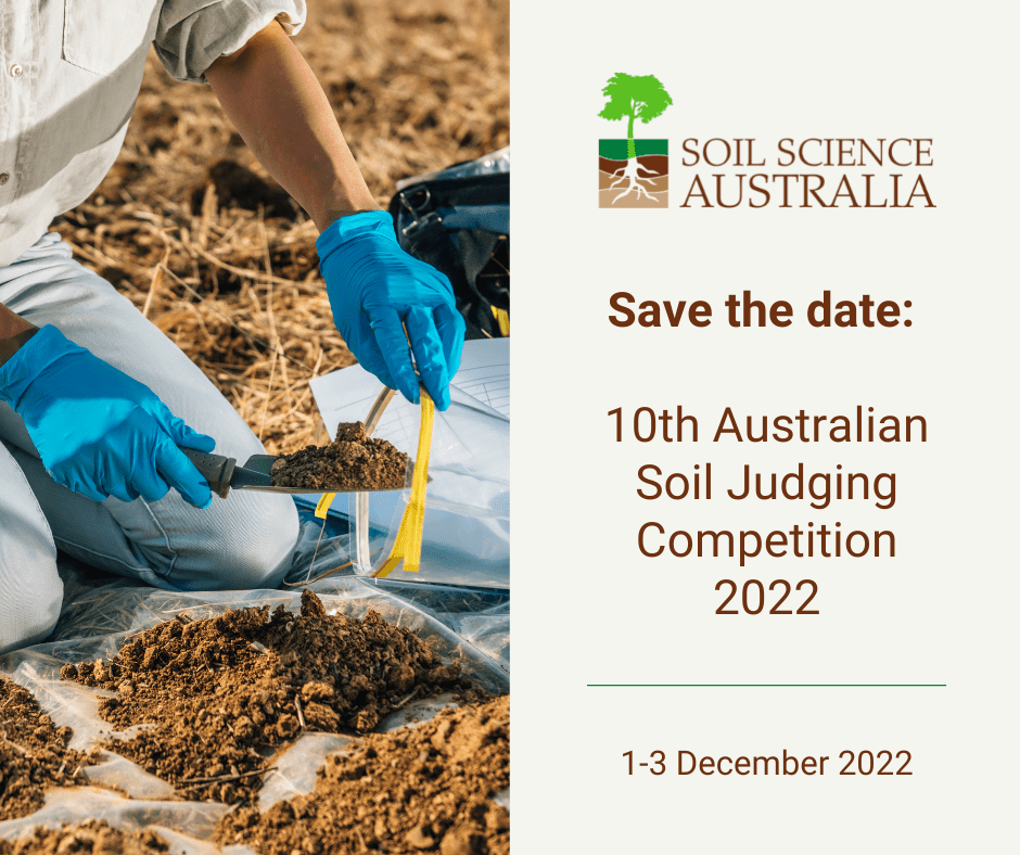 Soil Judging Competition - save the date for 1 December 2022