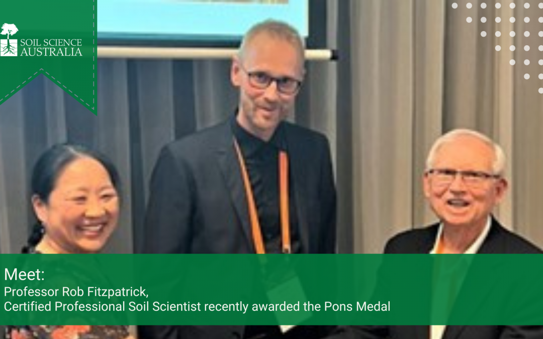 Certified Professional Soil Scientist, Professor Rob Fitzpatrick recognised for outstanding contribution to acid sulfate soil science