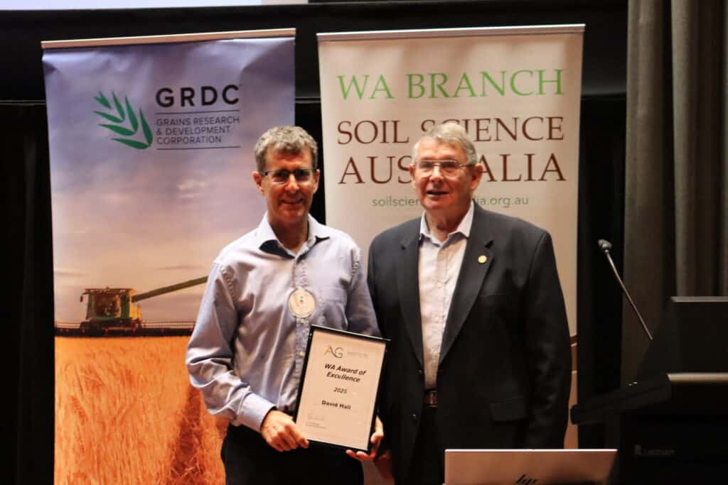 Innovative soil science Australia award ceremony with experts recognizing soil research excellence.