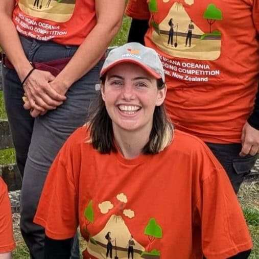 Volcano science competition participants, soil science skills, outdoor environmental activity, New Zealand soil research, sustainable earth education.